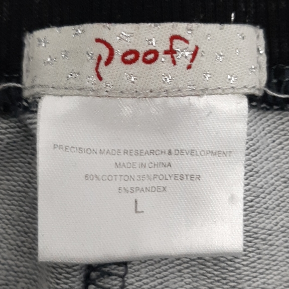 Poof drawstring bleach splatter grey joggers - Picture 7 of 7